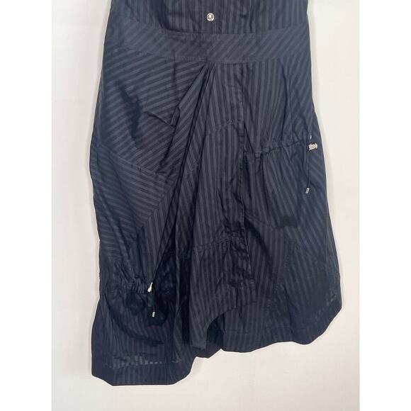 Karen Millen Striped Sleeveless Halter Neck Open Back Mini Dress Black Women's 6 - Picture 4 of 10